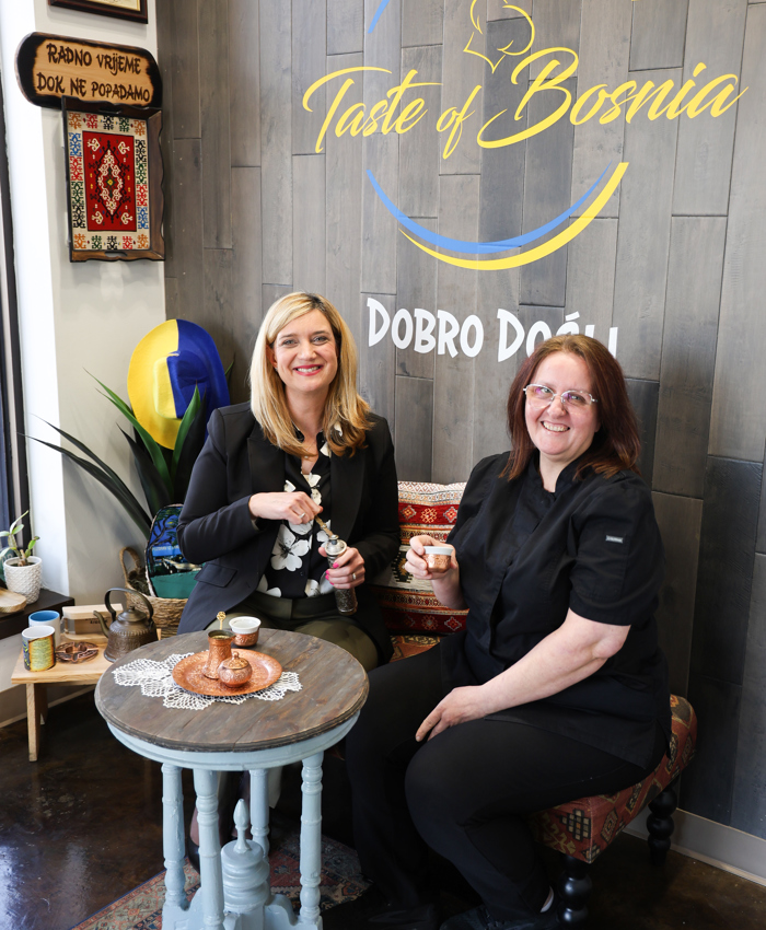 Elvira Ahmetspahic inside Taste of Bosnia