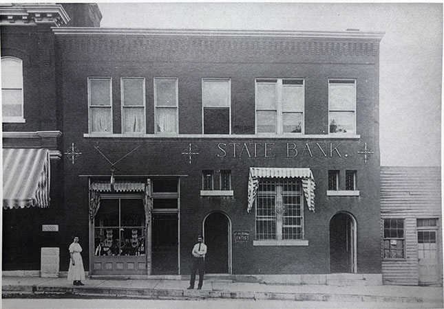 Original State Bank building circa 1894
