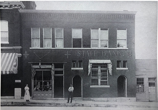 Original State Bank building circa 1894